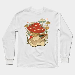 The Mushroom Boy Goblincore Long Sleeve T-Shirt